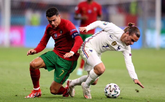 كريستيانو رونالدو وجريزمان - فرنسا ضد البرتغال